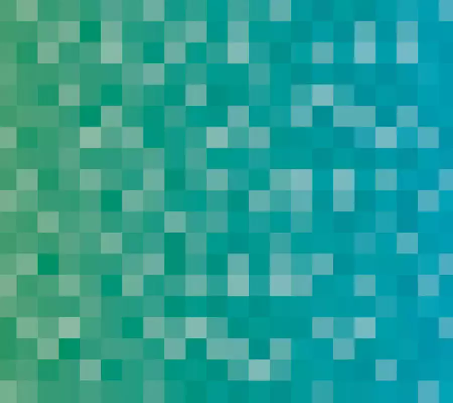 Pixelfläche grün-blau